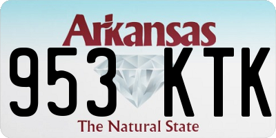 AR license plate 953KTK