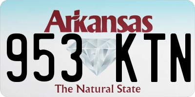 AR license plate 953KTN