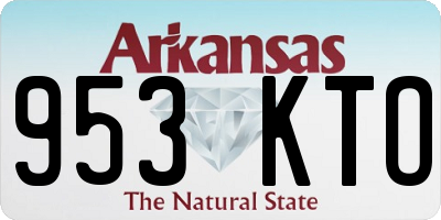 AR license plate 953KTO