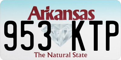 AR license plate 953KTP