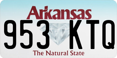 AR license plate 953KTQ
