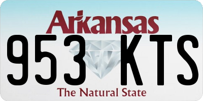 AR license plate 953KTS