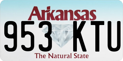 AR license plate 953KTU