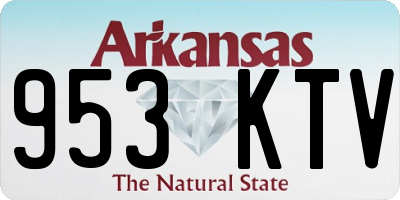 AR license plate 953KTV