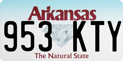 AR license plate 953KTY