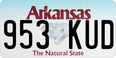 AR license plate 953KUD