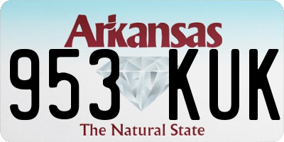 AR license plate 953KUK