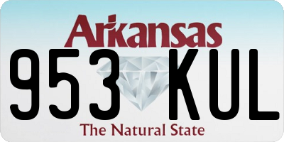 AR license plate 953KUL