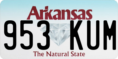 AR license plate 953KUM