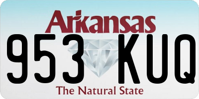 AR license plate 953KUQ