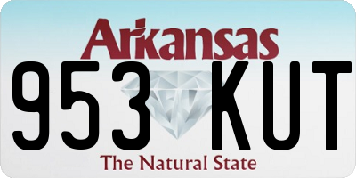AR license plate 953KUT