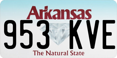 AR license plate 953KVE