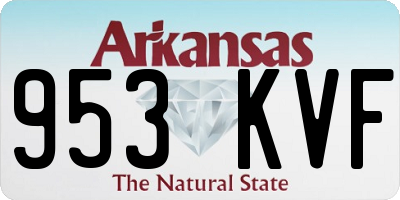 AR license plate 953KVF