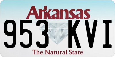 AR license plate 953KVI