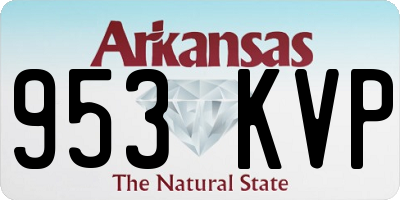 AR license plate 953KVP