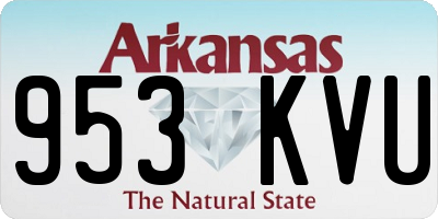 AR license plate 953KVU