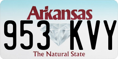 AR license plate 953KVY