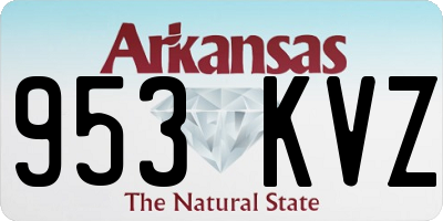 AR license plate 953KVZ