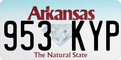 AR license plate 953KYP