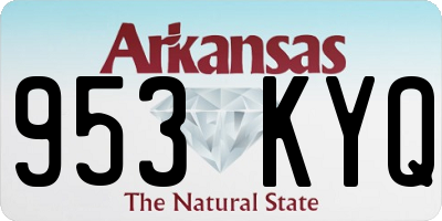 AR license plate 953KYQ