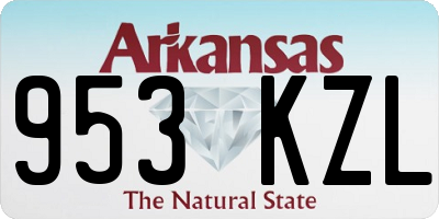 AR license plate 953KZL