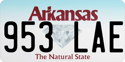 AR license plate 953LAE