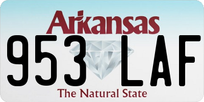 AR license plate 953LAF