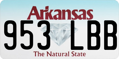 AR license plate 953LBB