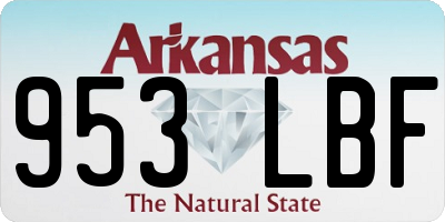 AR license plate 953LBF