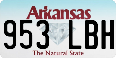 AR license plate 953LBH