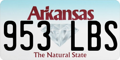AR license plate 953LBS