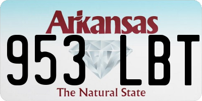 AR license plate 953LBT
