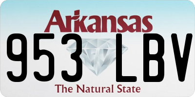 AR license plate 953LBV