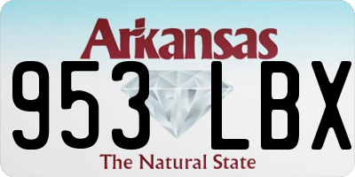 AR license plate 953LBX