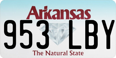 AR license plate 953LBY