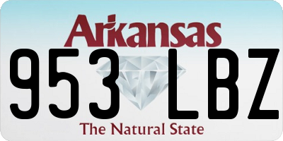 AR license plate 953LBZ