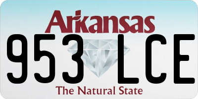 AR license plate 953LCE