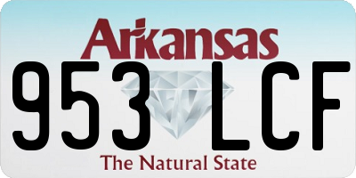 AR license plate 953LCF