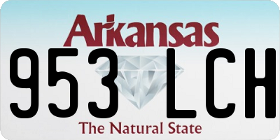 AR license plate 953LCH