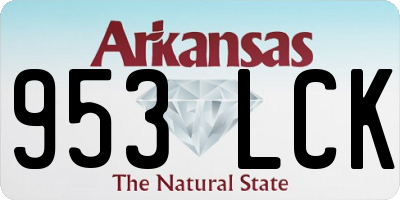 AR license plate 953LCK