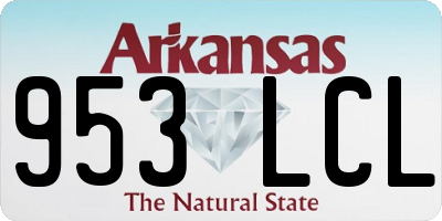 AR license plate 953LCL