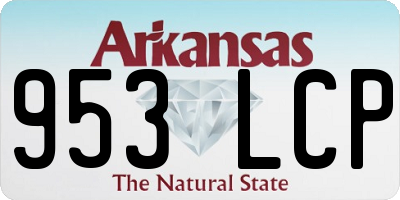 AR license plate 953LCP