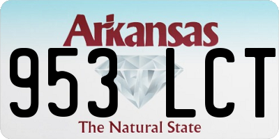 AR license plate 953LCT