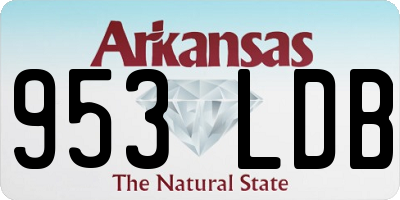 AR license plate 953LDB