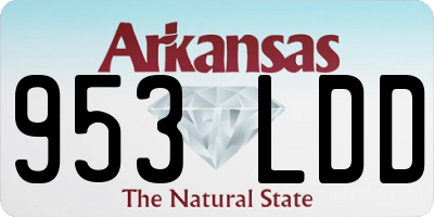 AR license plate 953LDD