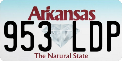 AR license plate 953LDP