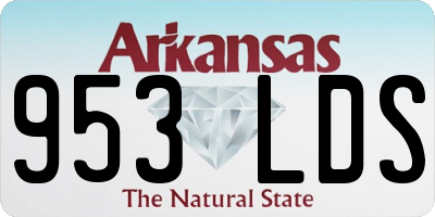 AR license plate 953LDS