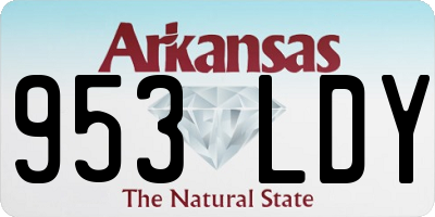 AR license plate 953LDY