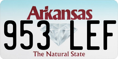 AR license plate 953LEF