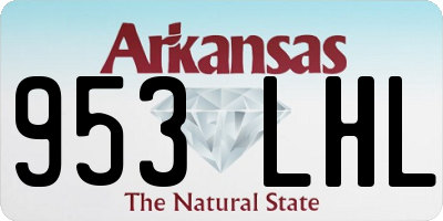 AR license plate 953LHL